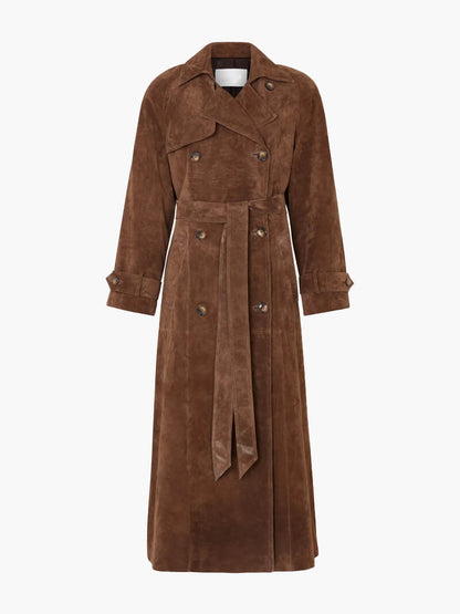 Elle™ | Suede Trench Coat