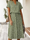 Amber - Printed V-Neck Dress