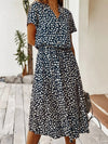 Amber - Printed V-Neck Dress