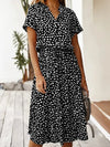 Amber - Printed V-Neck Dress