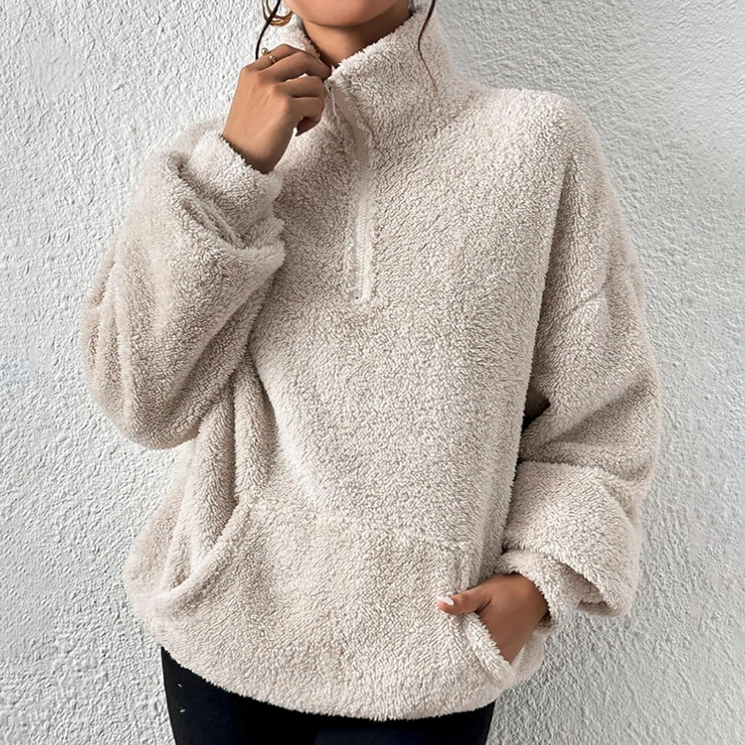 Olivia | Teddy Women’s Zip Sweater