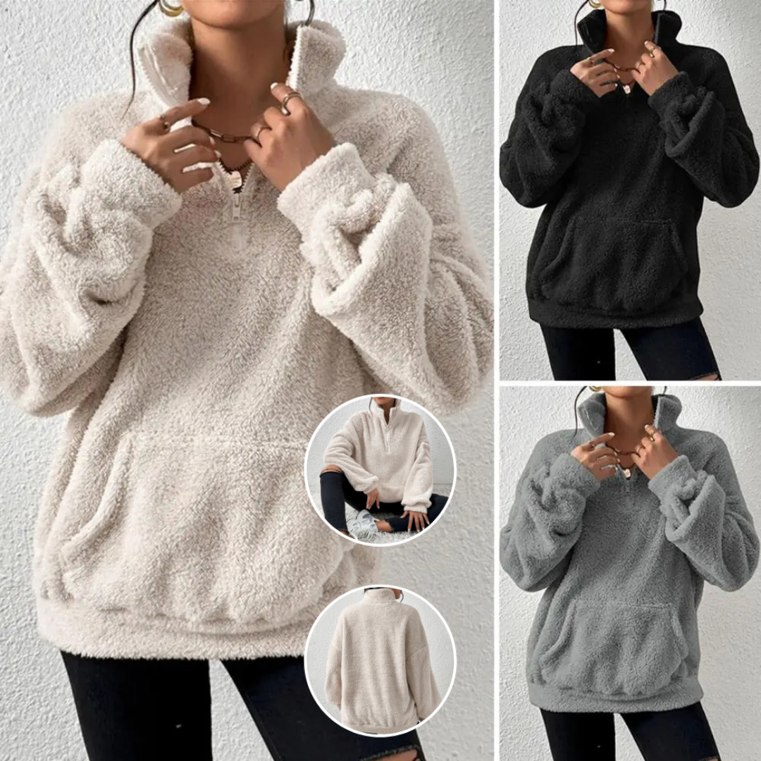 Olivia | Teddy Women’s Zip Sweater