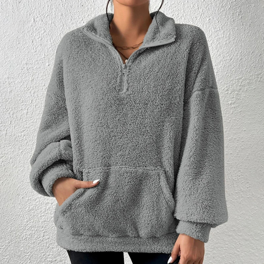 Olivia | Teddy Women’s Zip Sweater