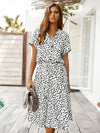 Amber - Printed V-Neck Dress