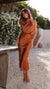 Solène High Waist Midi Dress