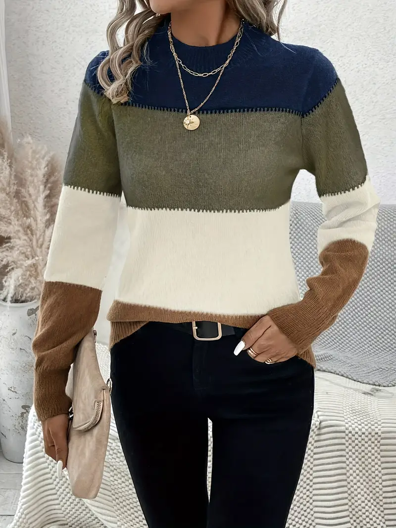 Elsie | Trendy Striped Sweater