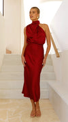Solène High Waist Midi Dress