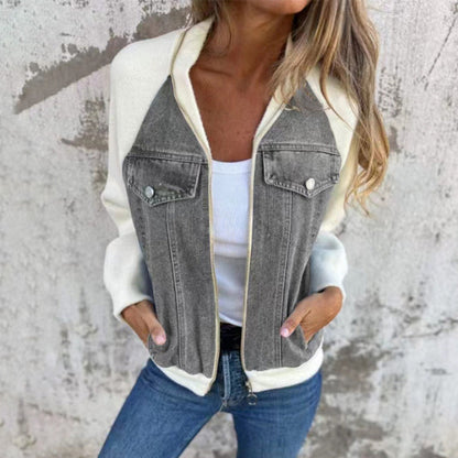 Lucy™ - Denim Zip-Up Jacket