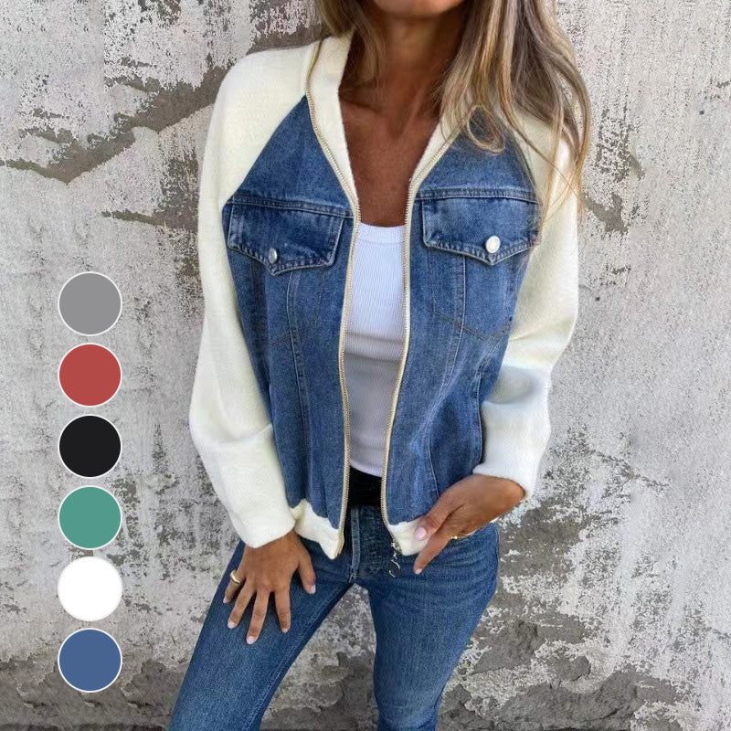 Lucy™ - Denim Zip-Up Jacket