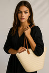 Straw Shopper Bag