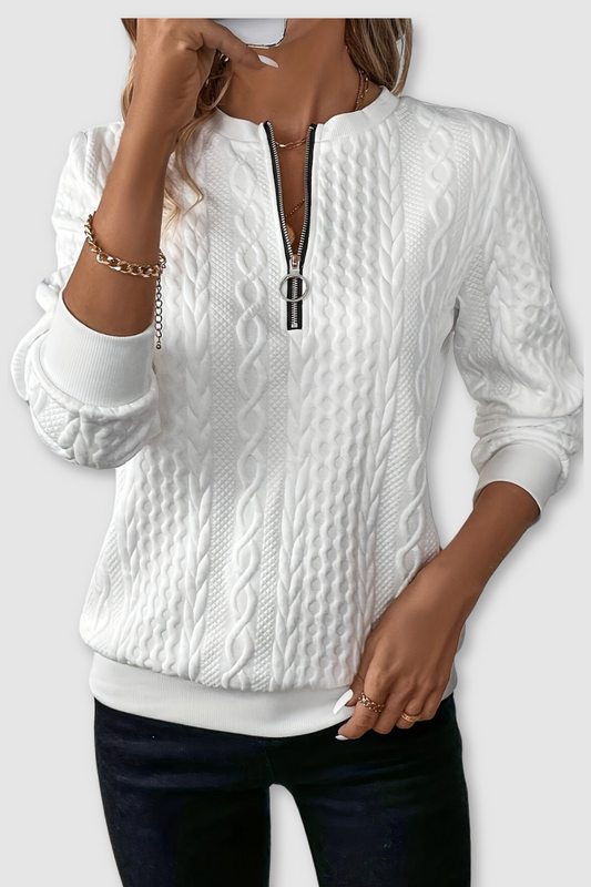 Carla | Stylish Zip Sweater