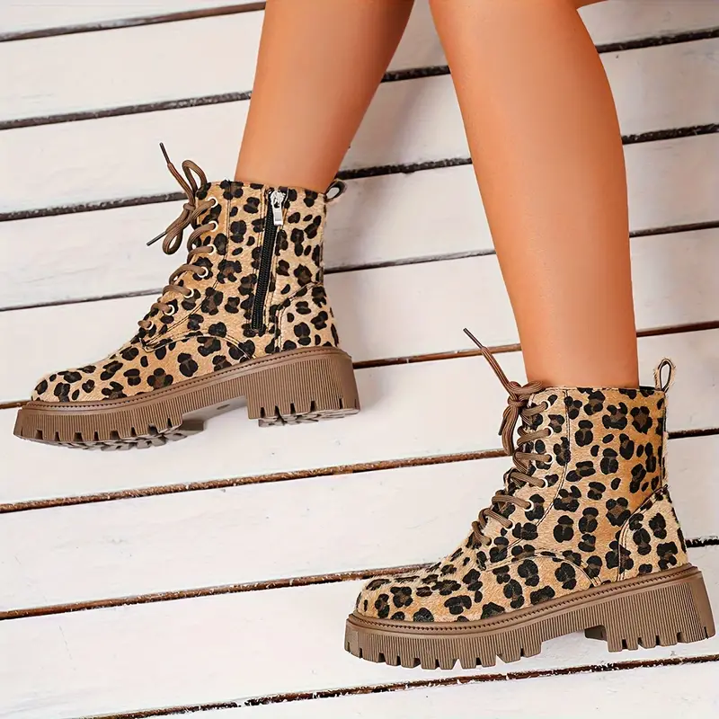 Edith | Panther Print Boots