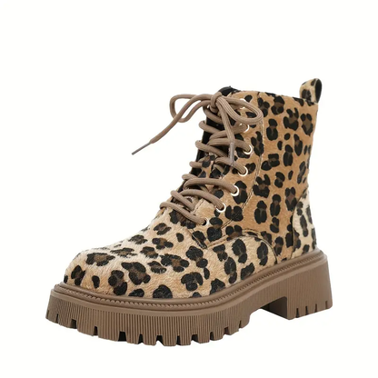 Edith | Panther Print Boots