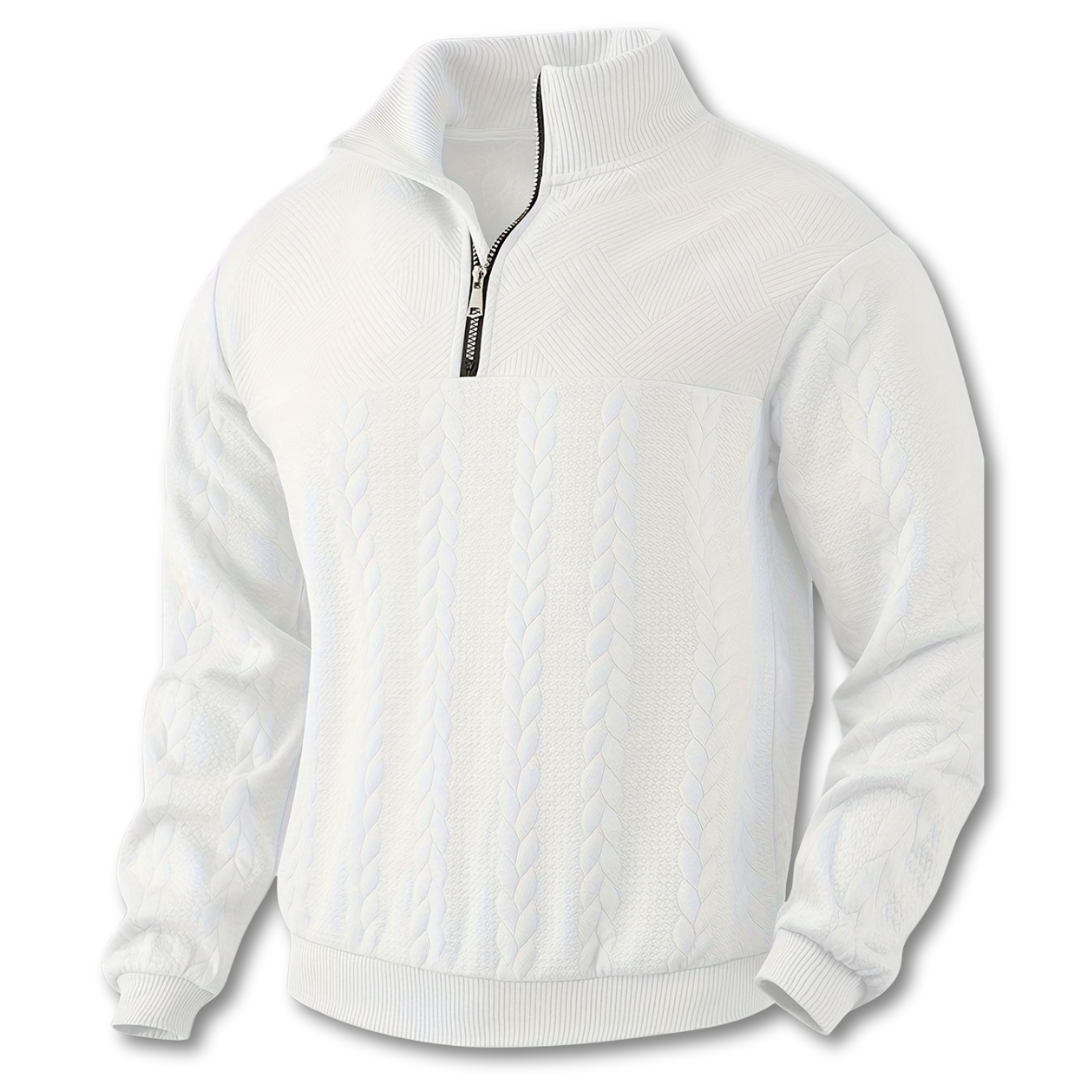 Remy™ | Vintage Men’s Sweater with Zipper